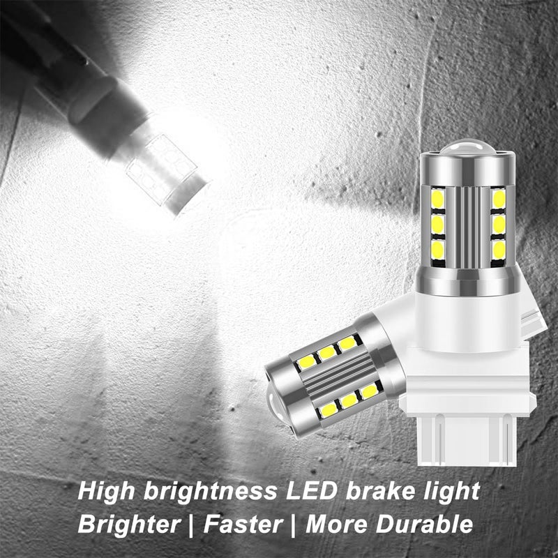 Mandark 3156 LED Car Turn Signal Bulbs, 2PCS Super Bright Automotive Front Rear Blinker Light, Brighter Vehicle Marker Parking Lighting Accessories, Universal for SUV Sedan Truck (White) - Image 3